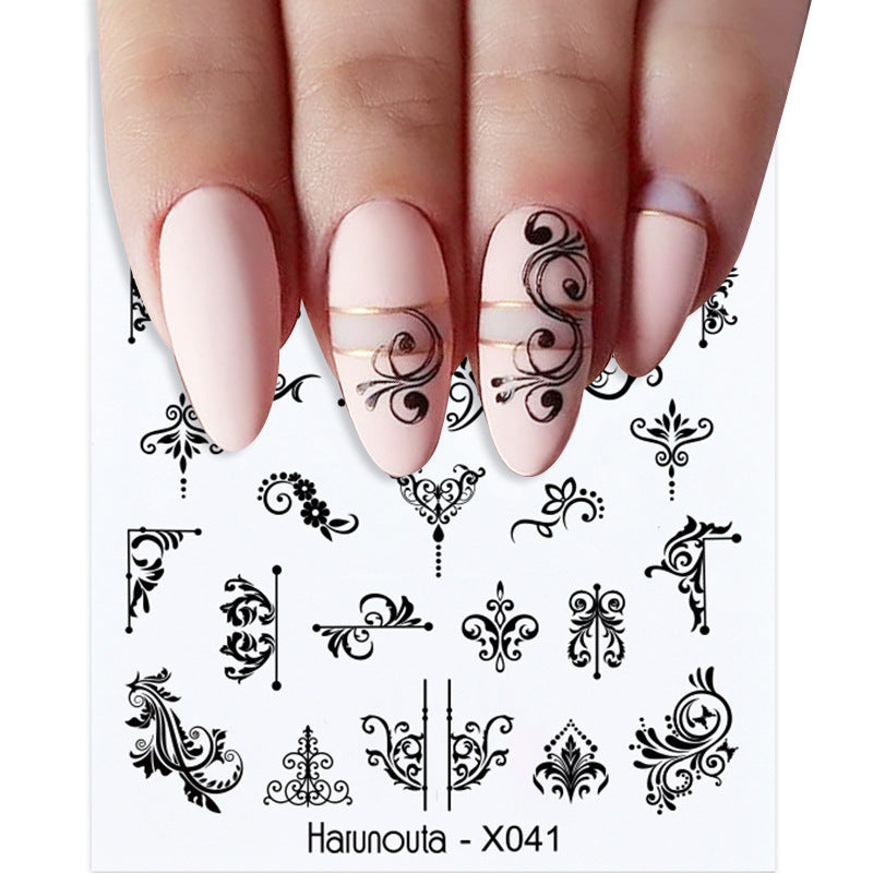 Nail Art Butterfly Sticker Flower Leaf Decal Kit - Assorted Formats
