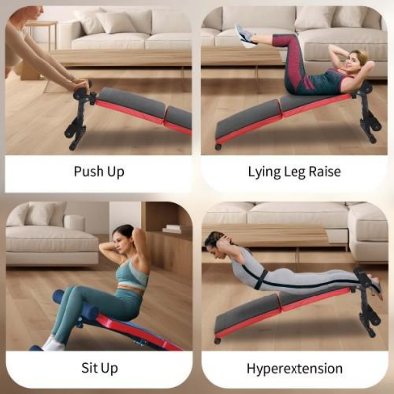 Adjustable Utility Bench for Home Gym - Foldable Sit-up Fitness