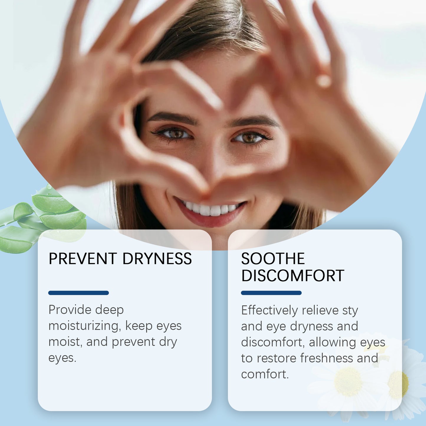 Moisturizing Eye Care Drops - Daily Relief for Dry Eyes with Aloe Vera