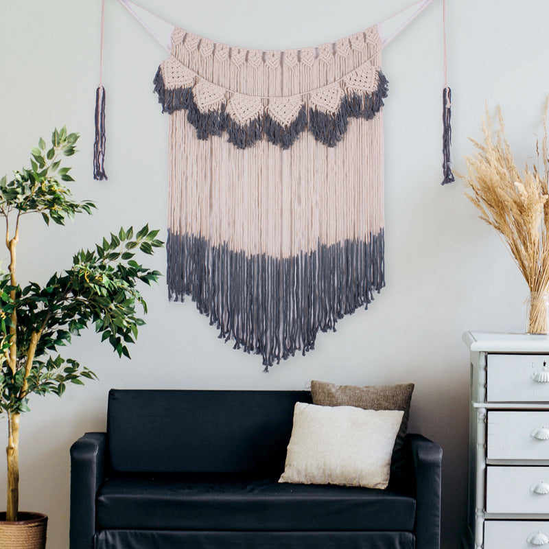 Bohemian Gradient Wall Tapestry - Handmade Cotton Wall Art for Home Decor
