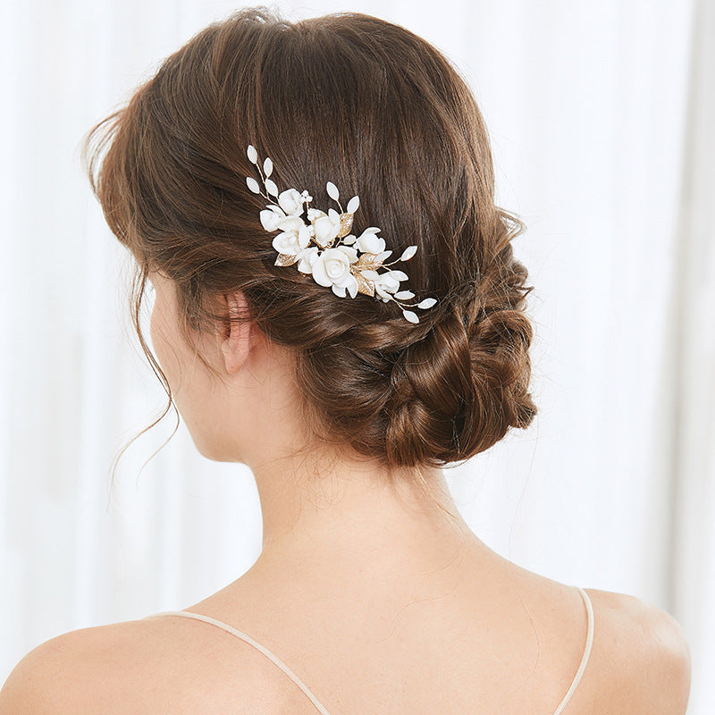 Wedding Bridesmaid Fairy Hair Accessories - Silver & Light Gold