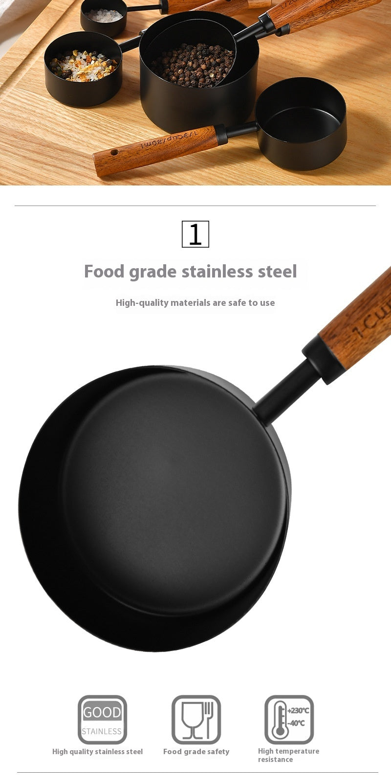 Stainless Steel Measuring Cups & Spoons Set - Kitchen Baking Tools