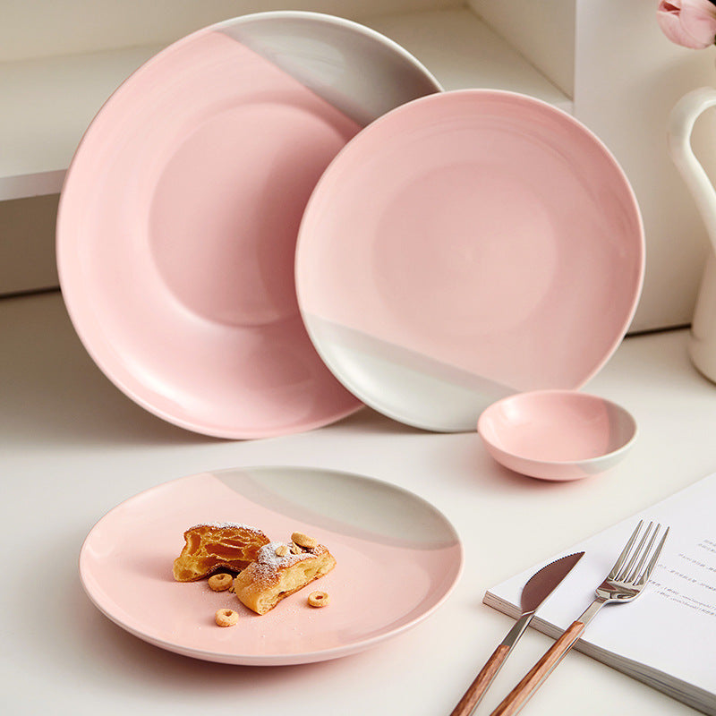 Flat Dish Set for Home Kitchen - Assorted Styles & Sizes