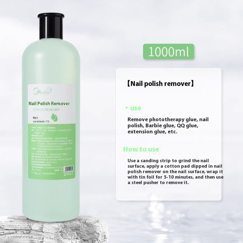 Nail Art Press Bottle Cleaning Solution for Nail Removal & Care - 1000ml