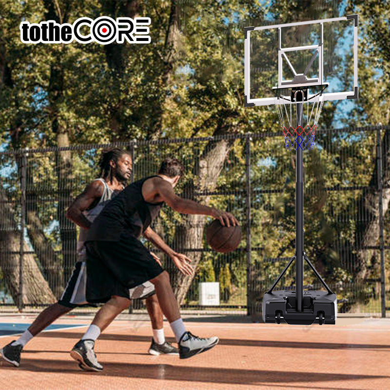 Adjustable Portable Basketball Hoop 5.25-8.53 Ft with Wheels