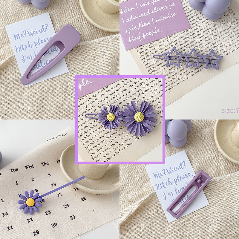 Purple Hairpin Set - 5 Pieces