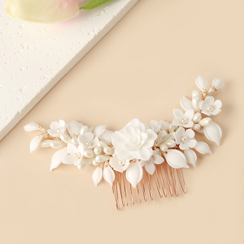 Ceramic Flower Headpiece For Women