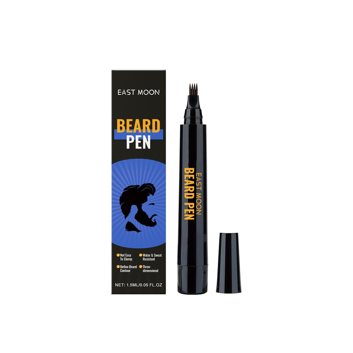 Men's Natural Beard Shaping Pen 1.5ml Grooming Tool