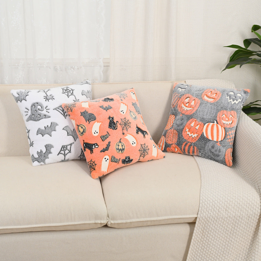 Luminous Halloween Pillow Cover Set - 45x45cm Nordic Home Decor