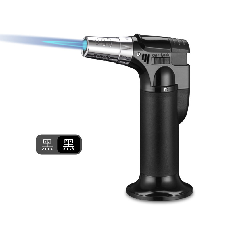 Windproof Inflatable Lighter with Torch Flame for Barbecue & Outdoor Use