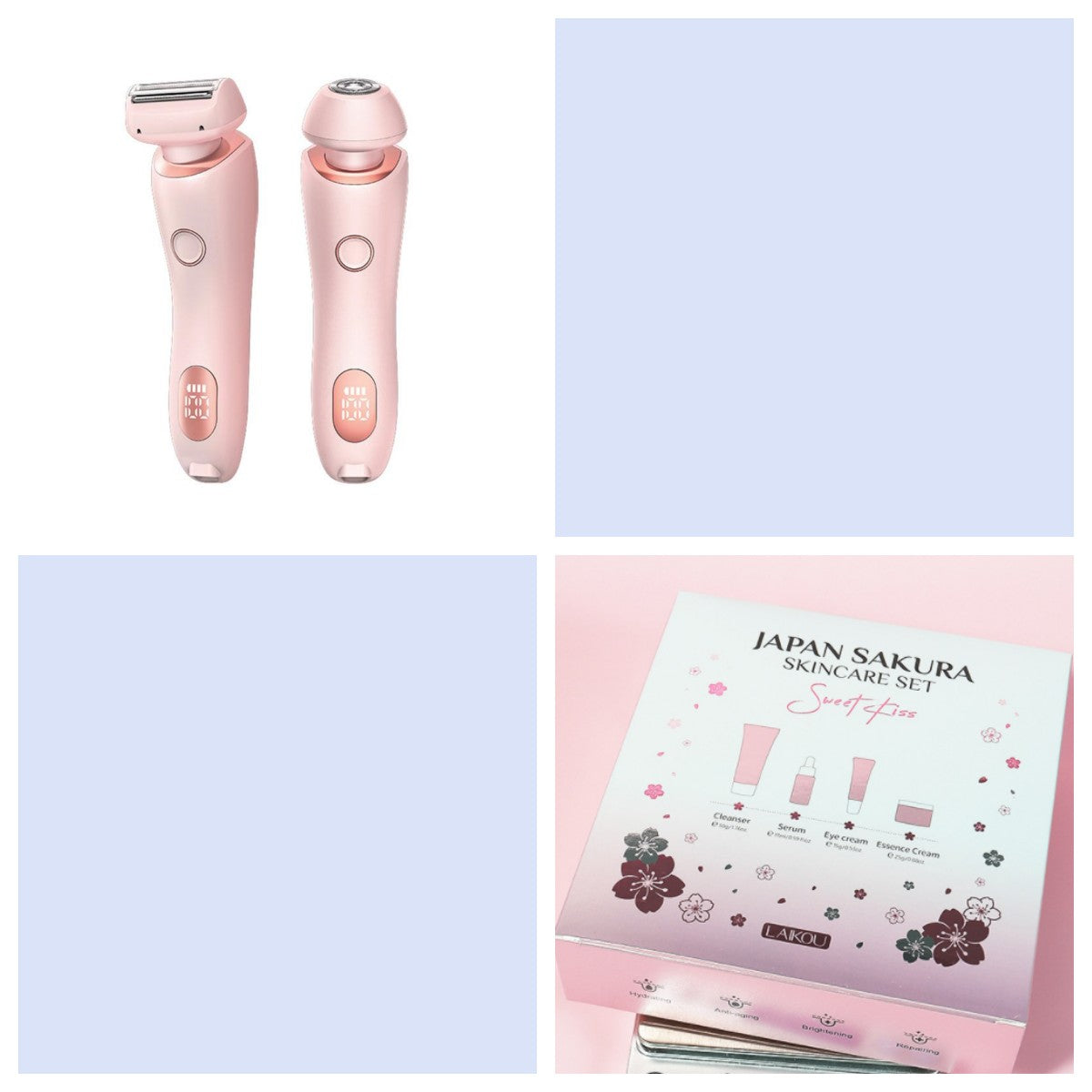Cherry Blossom Skin Care Set - Moisturizing Facial Care 3 Pieces