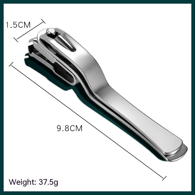 Large Opening Stainless Steel Nail Clippers - Household Portable 360° Rotating