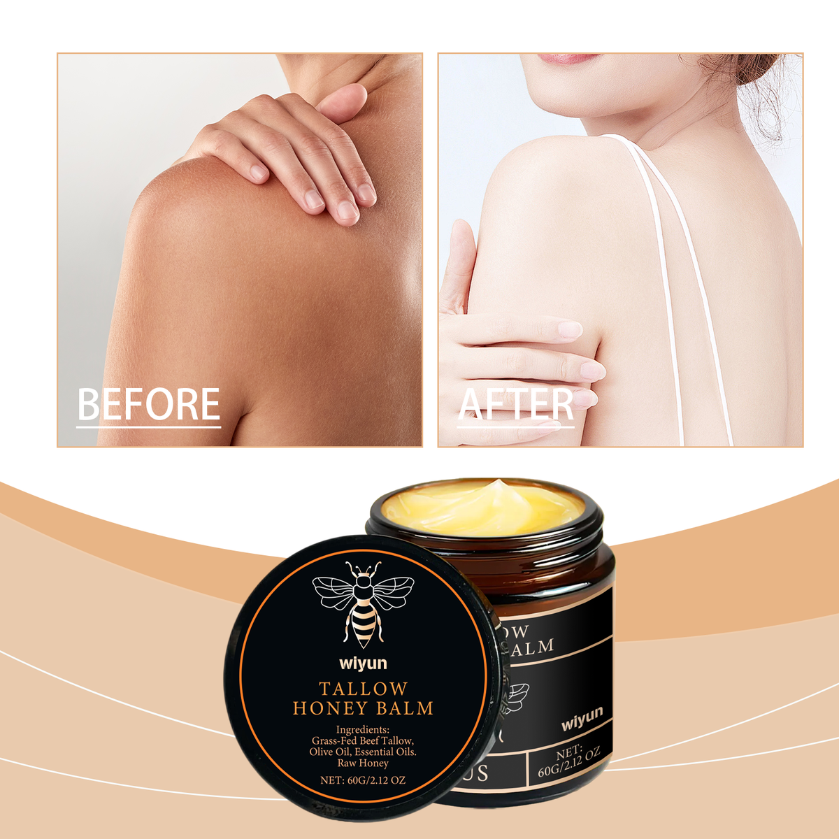 Honey Moisturizing Cream 60g - Face & Body Hydration