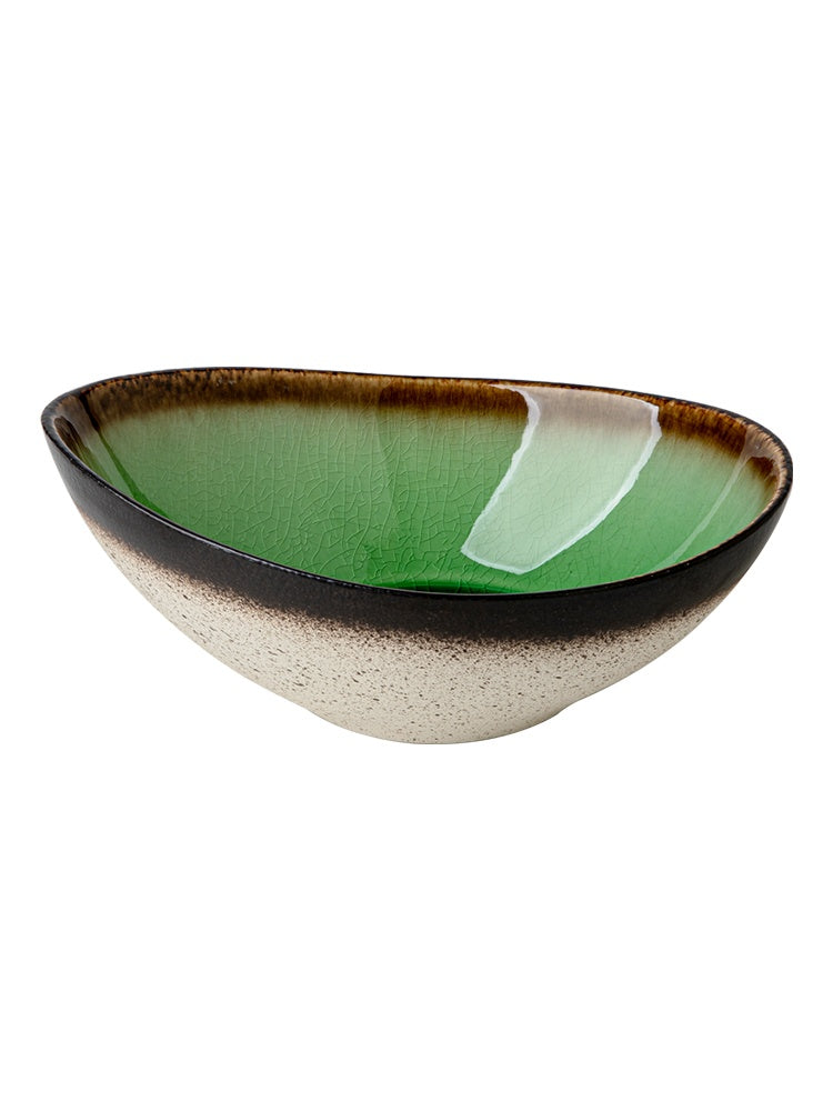 Ceramic Noodle Bowl Soup Bowl - Special-Shaped Japanese Style Kitchen Dinnerware
