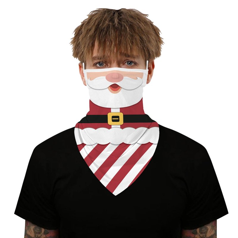 Dustproof Triangle Face Mask for Christmas – Digital Print
