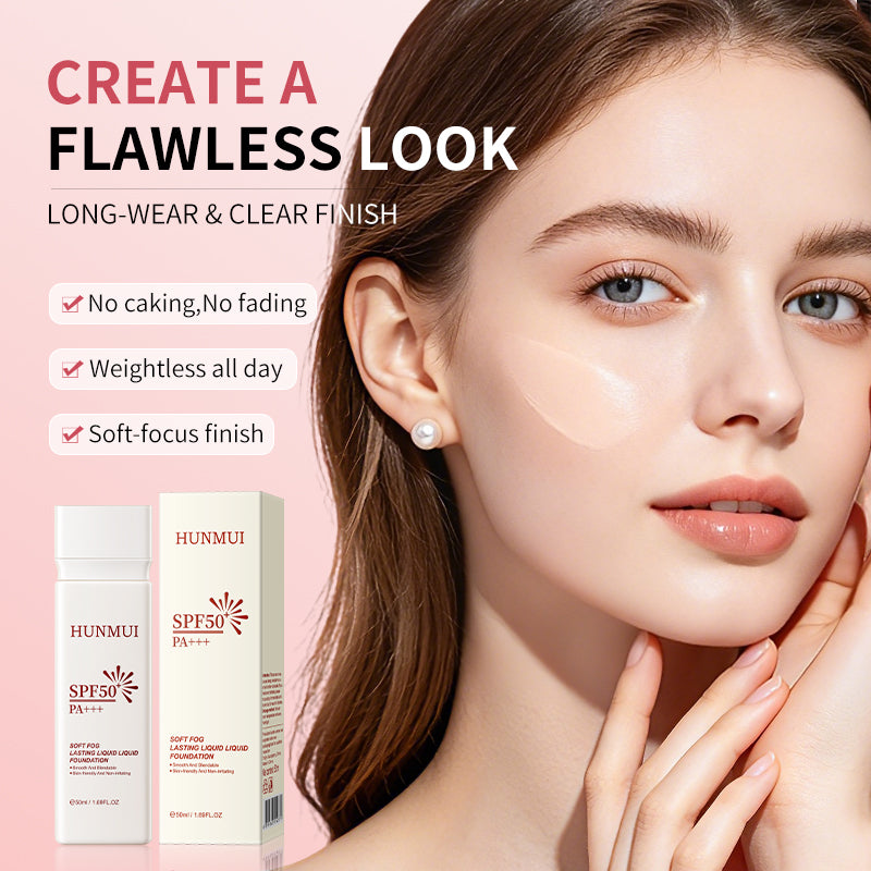 Soft Mist Sunscreen Liquid Foundation SPF50+ PA+++, 50ml