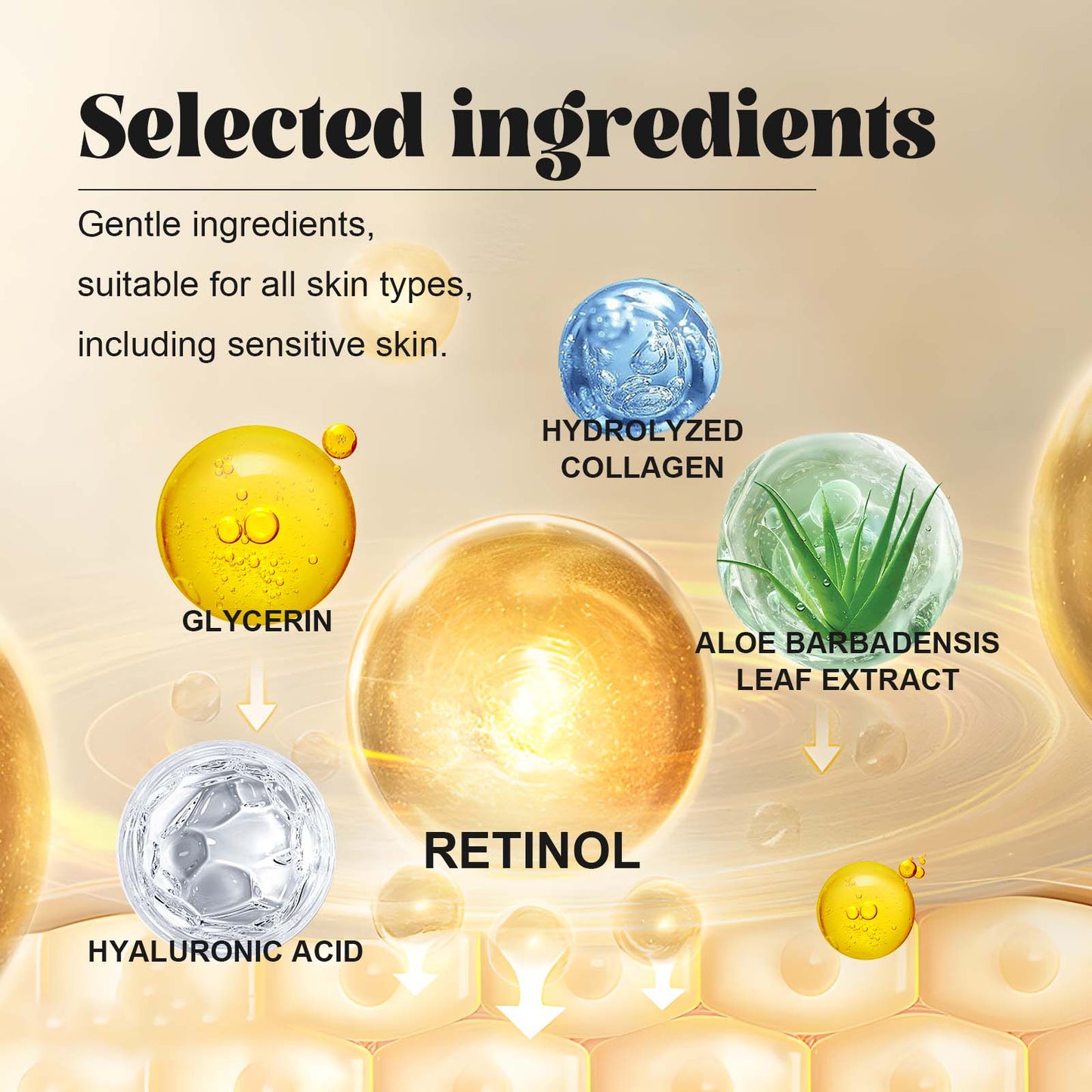Retinol & Collagen Under Eye Masks - Moisturizing & Firming Patches (60ct)