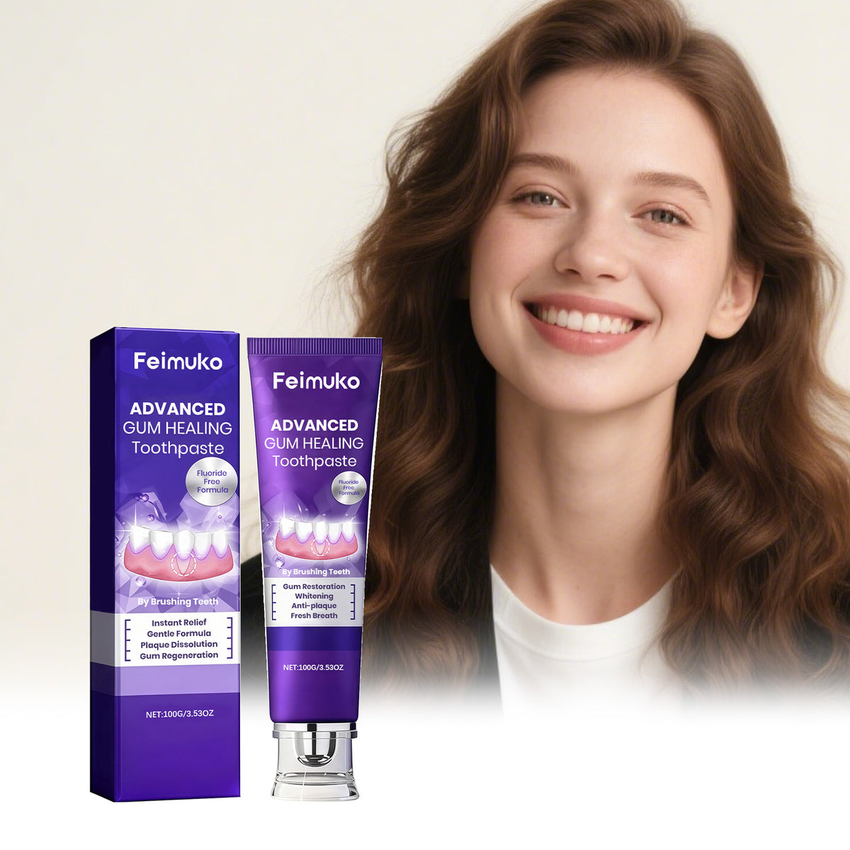 Whitening Toothpaste 100g – Mint Flavor