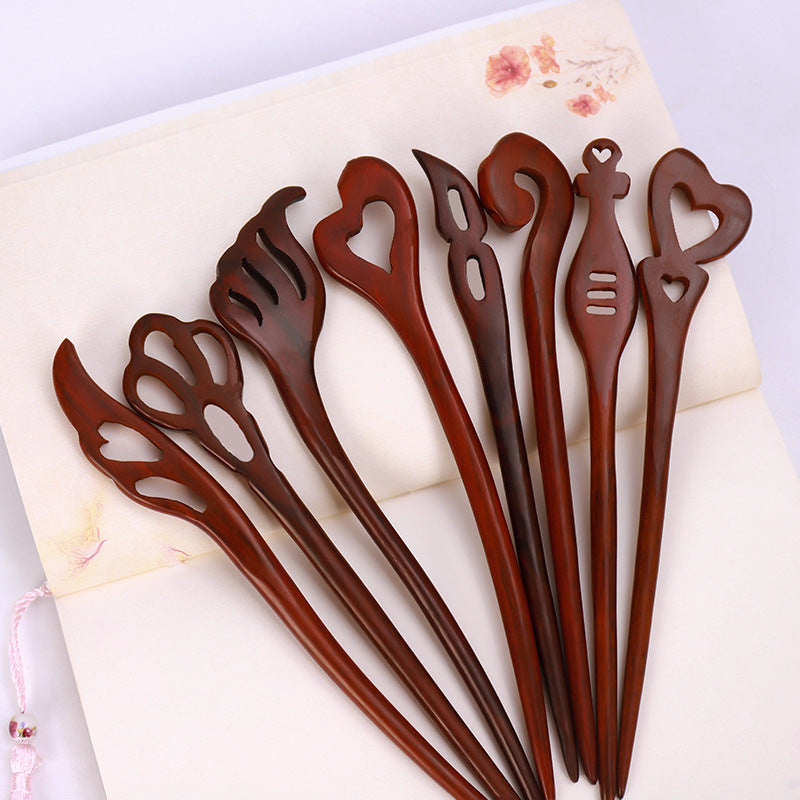 Wooden Hairpin Set for Women Hair Accessories - Antique Style, Versatile Headwear