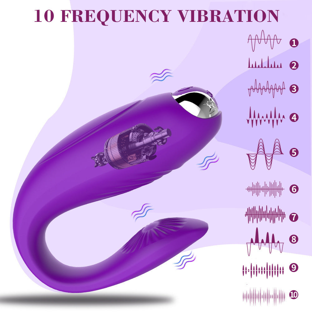 Portable U-Shaped Vibrator with 10 Vibration Modes for Women