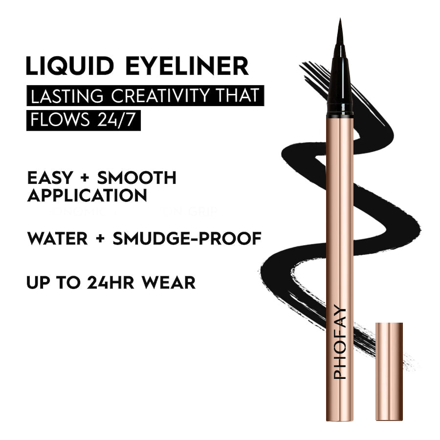 Waterproof Liquid Eyeliner - Long-Lasting Precision Eye Makeup