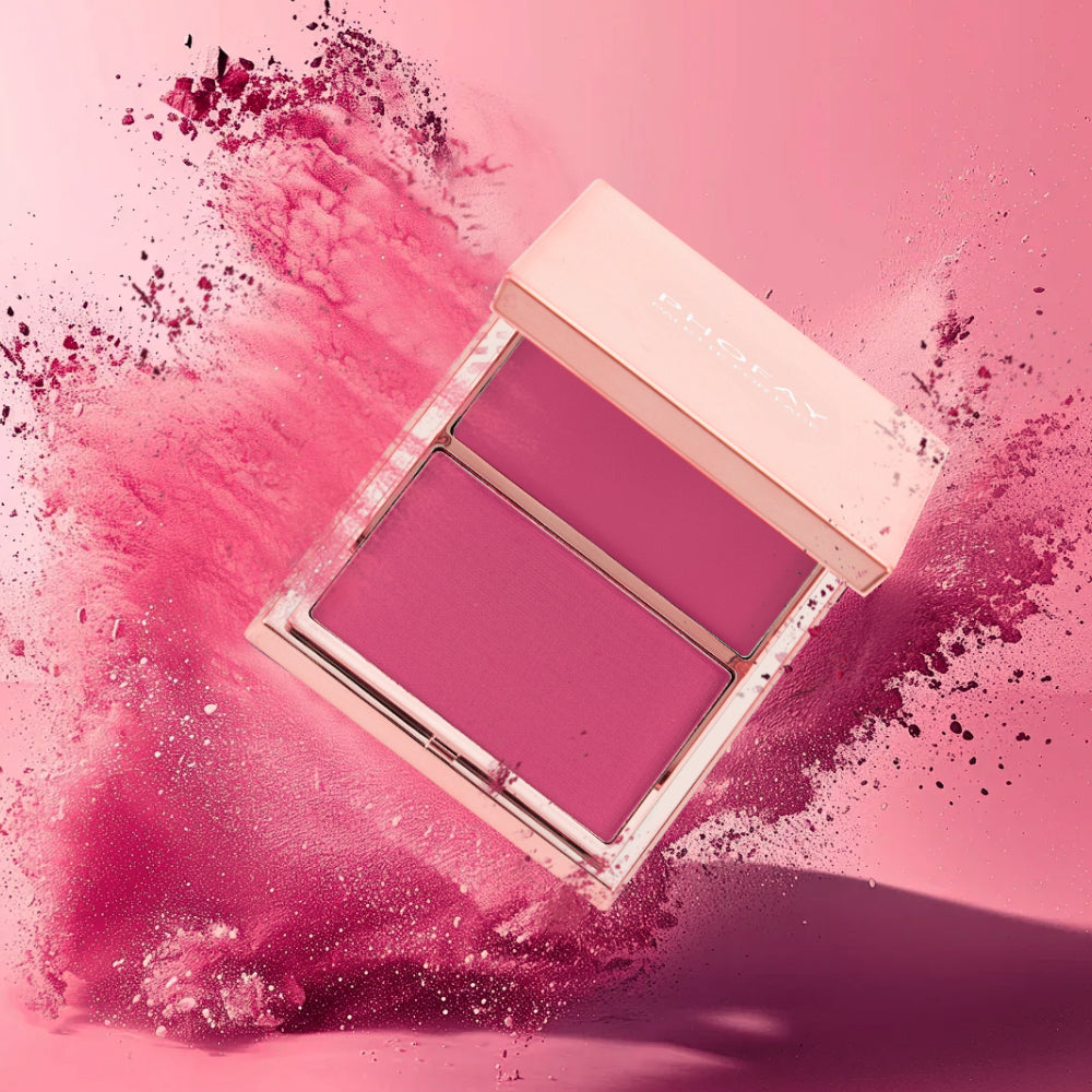 Cream and Powder Blush Duo - Weightless Face Makeup Palette