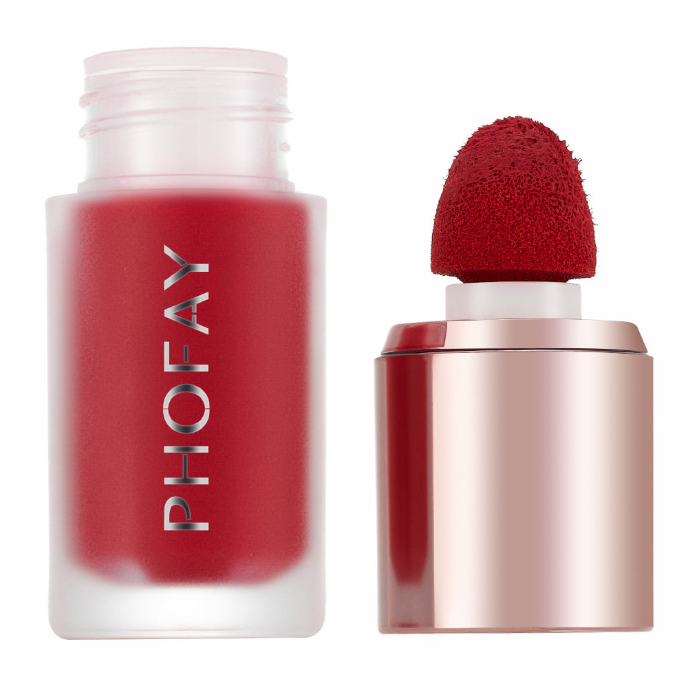 Matte Mousse Liquid Blush - Long-Lasting Blendable Cheek Color