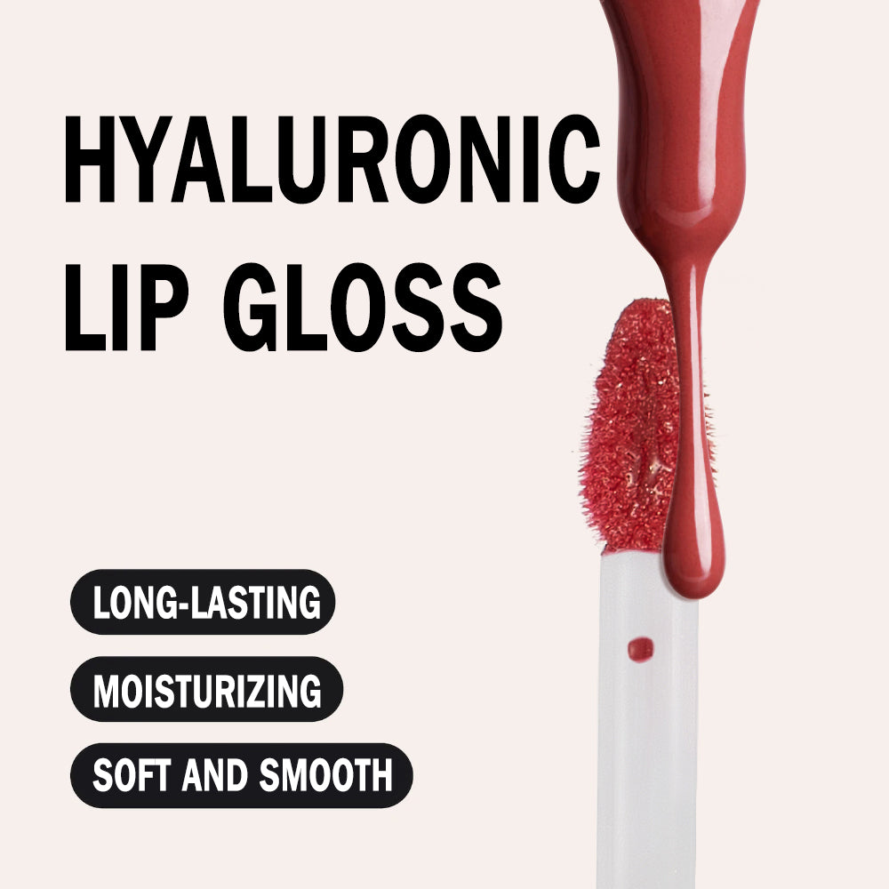 Moisturizing Hyaluronic Lip Gloss - Long-Lasting Smooth Lip Makeup