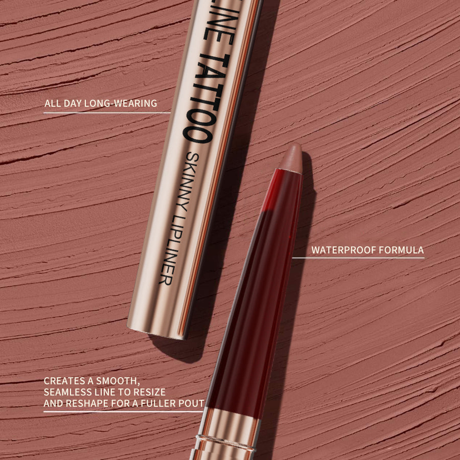 Waterproof Lip Liner Pencil - Long Lasting Contour and Definition