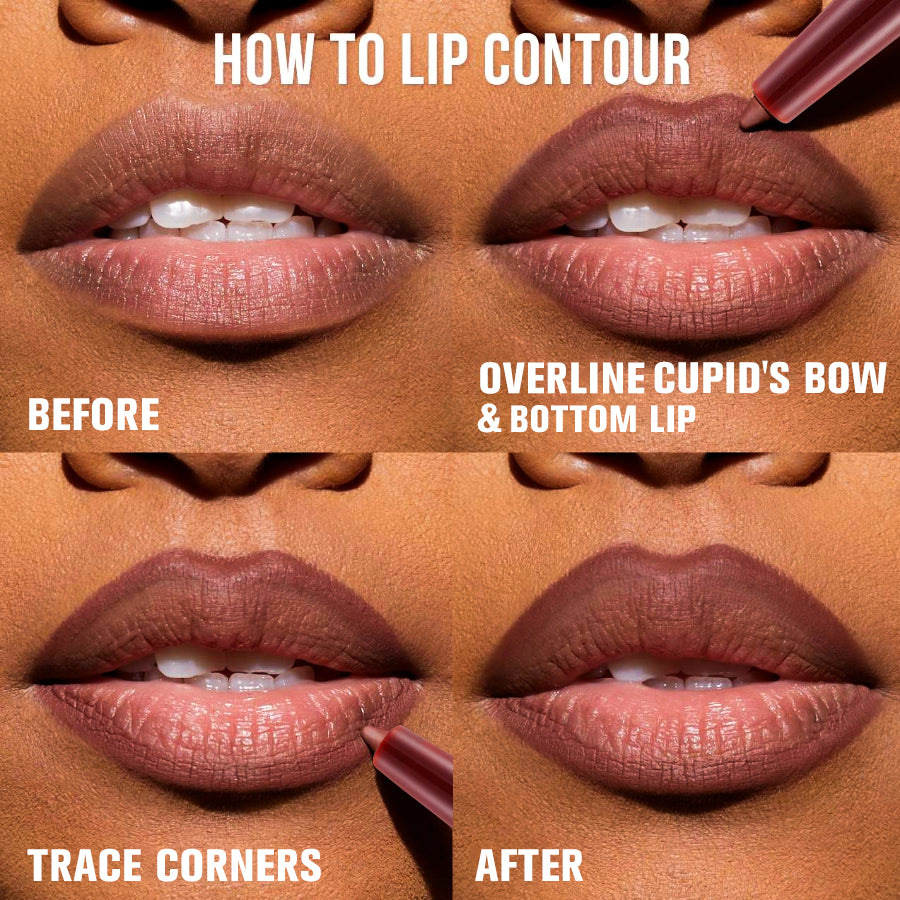 Waterproof Lip Liner Pencil - Long Lasting Contour and Definition