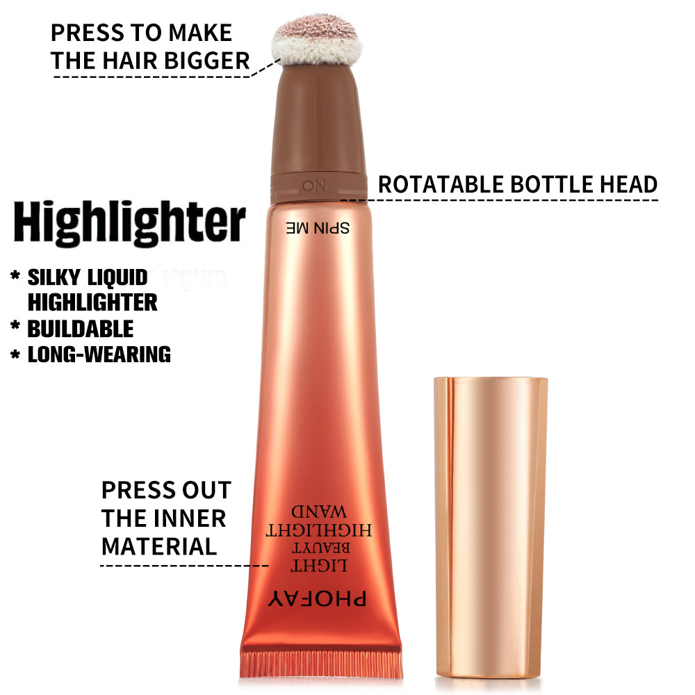 Liquid Highlighter Wand - Silky Soft Radiant Glow Face Makeup