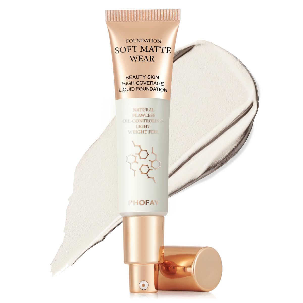 Full Coverage Liquid Foundation - Lightweight Oil-Controlling Makeup
