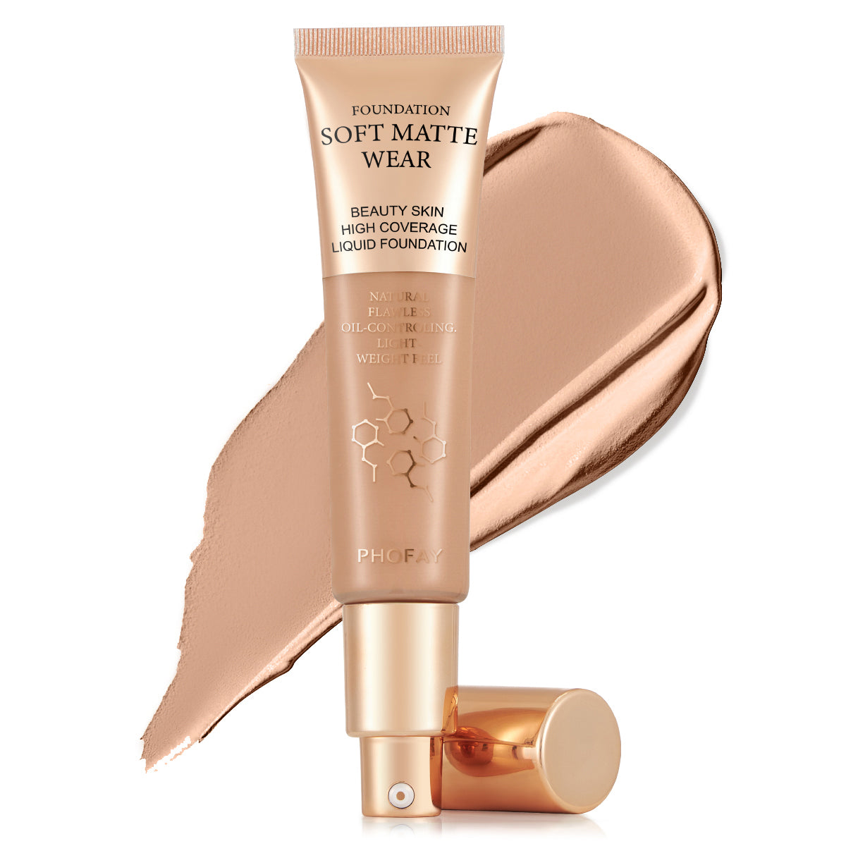 Full Coverage Liquid Foundation - Lightweight Oil-Controlling Makeup