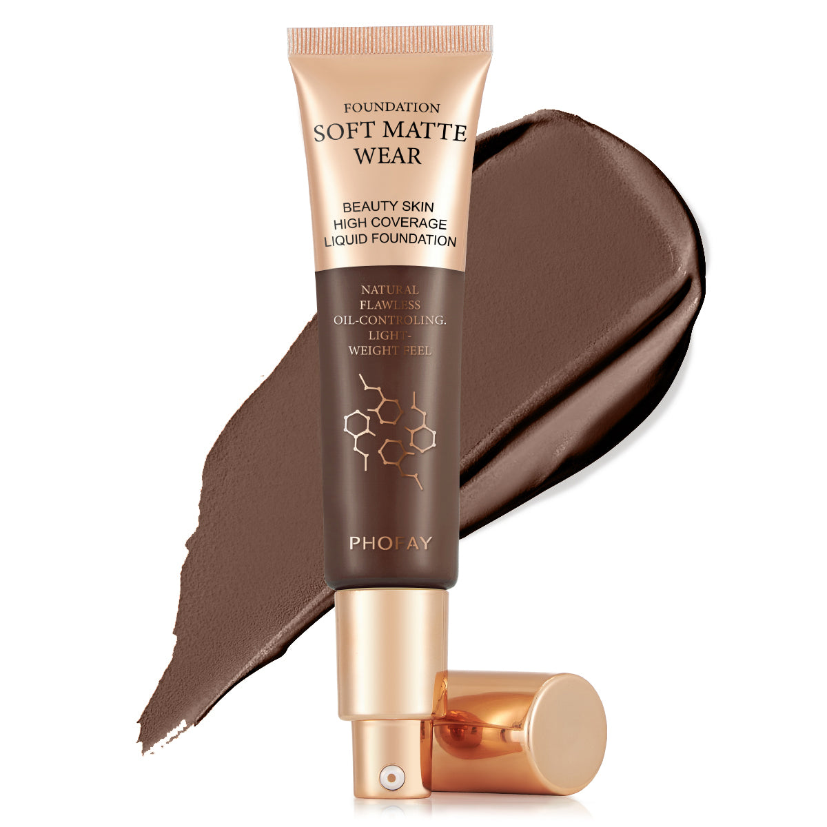 Full Coverage Liquid Foundation - Lightweight Oil-Controlling Makeup