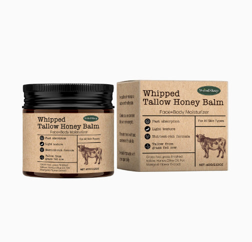 Bee Grass-fed Tallow Facial Cream - 120g Natural Skin Care for All Skin Types