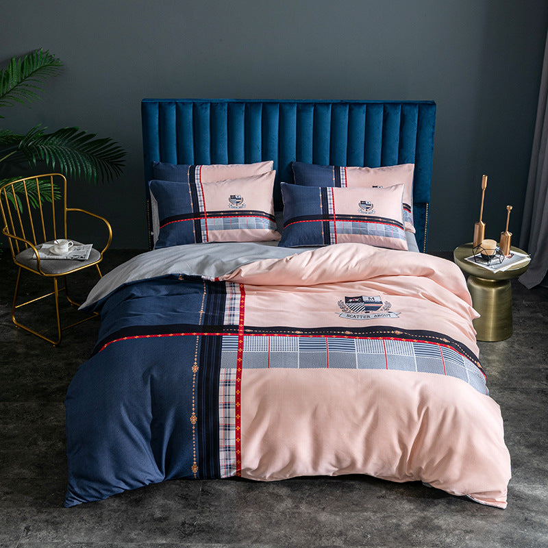 Large Four-Piece Bed Sheet Set - Soft, Skin-Friendly Bedding
