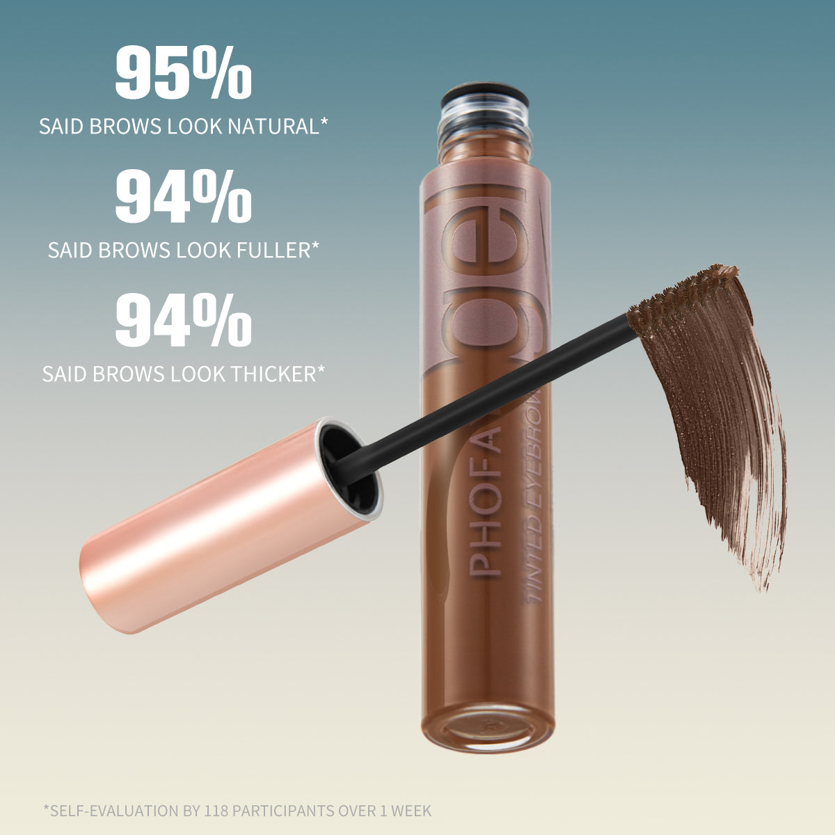Long-Lasting Waterproof Tinted Eyebrow Gel - Natural Definition Makeup