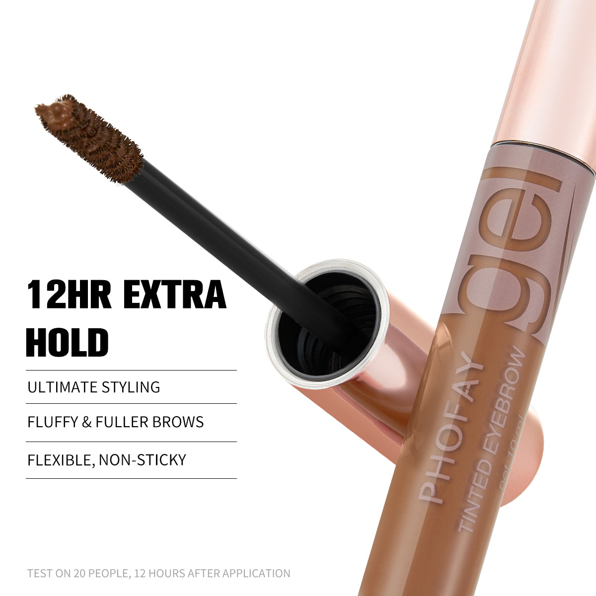Long-Lasting Waterproof Tinted Eyebrow Gel - Natural Definition Makeup