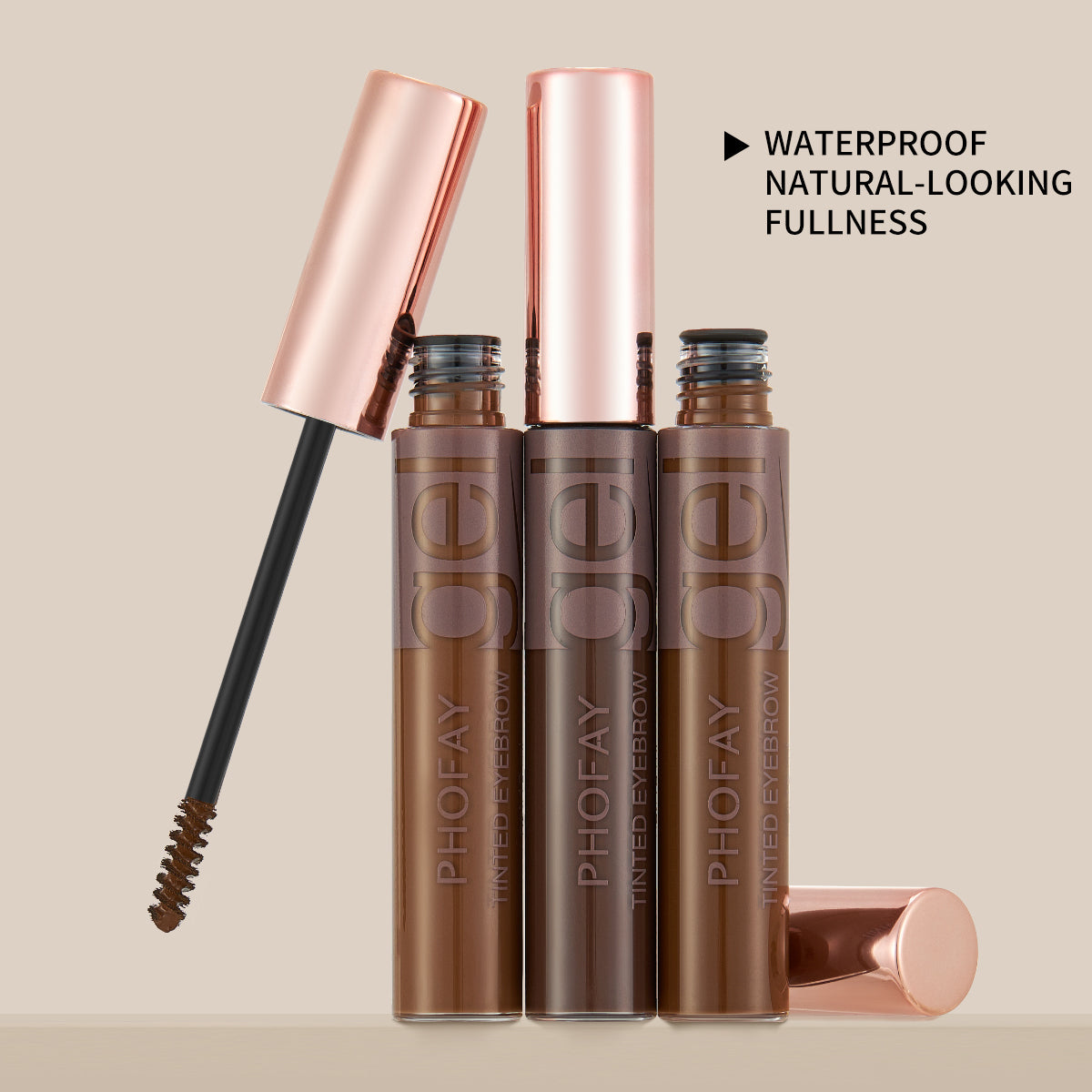 Long-Lasting Waterproof Tinted Eyebrow Gel - Natural Definition Makeup