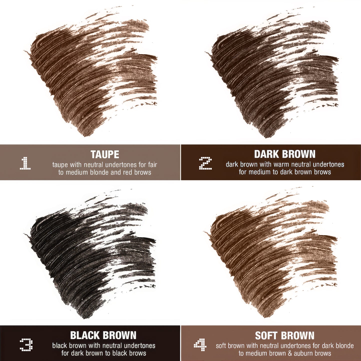Long-Lasting Waterproof Tinted Eyebrow Gel - Natural Definition Makeup