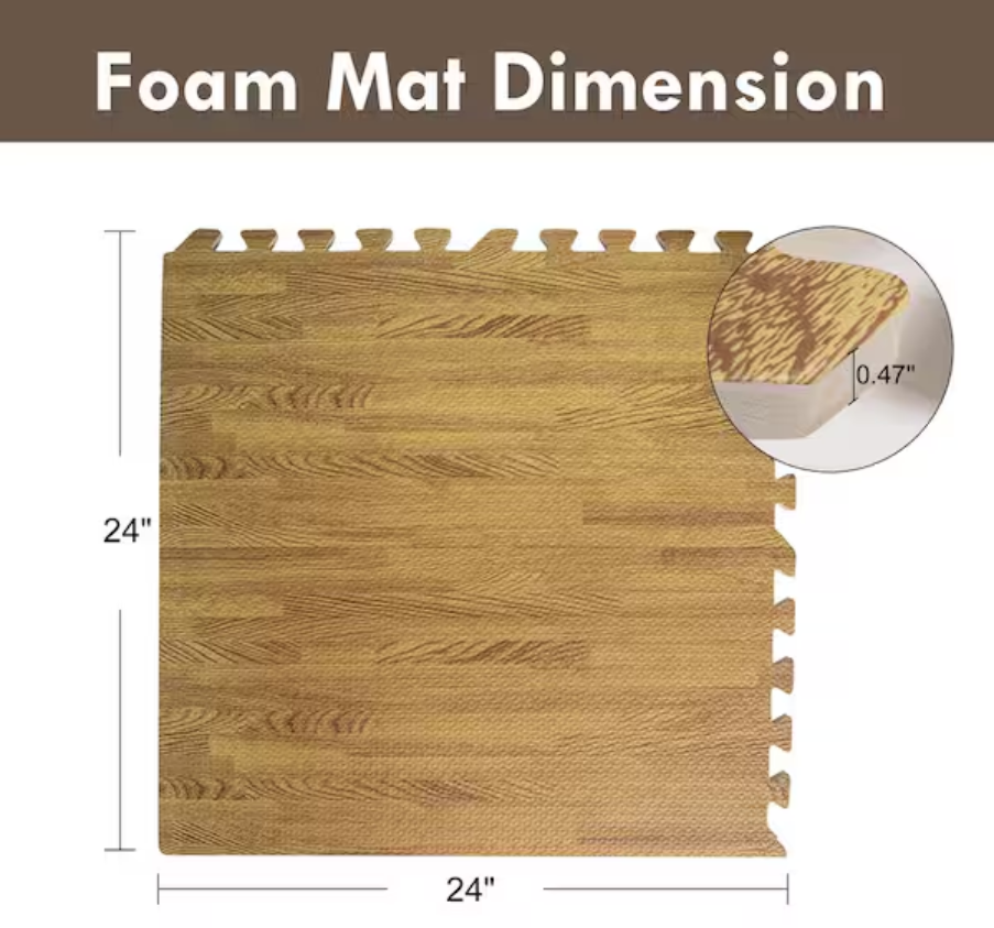 Puzzle Mat Set - 8 Pack for Home Office Storage
