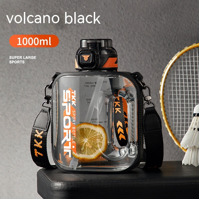 Large Capacity Water Bottle for Outdoor Sports - High Temperature Resistant, Portable Barrel