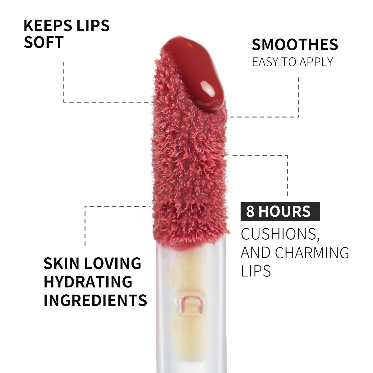 Rose Blooming Hydrating Lip Gloss - Moisturizing Lip Care