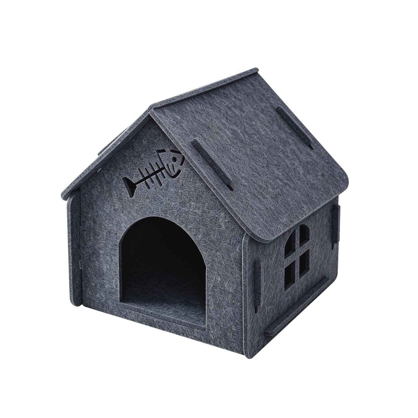 Pet Cat House with Self Pickup - Soft Cozy Cat Shelter in Multiple Colors