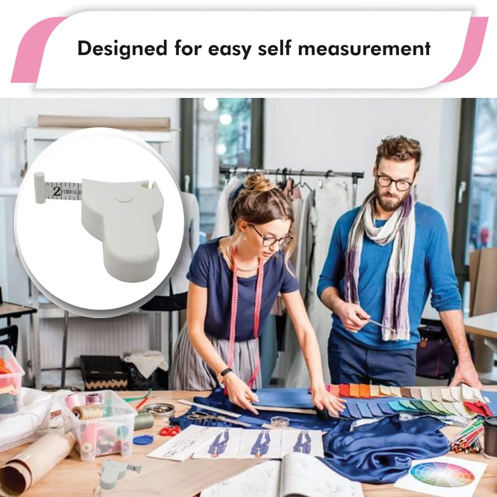 3D Body Measurement Ruler - Portable Soft Faux Leather with Lock