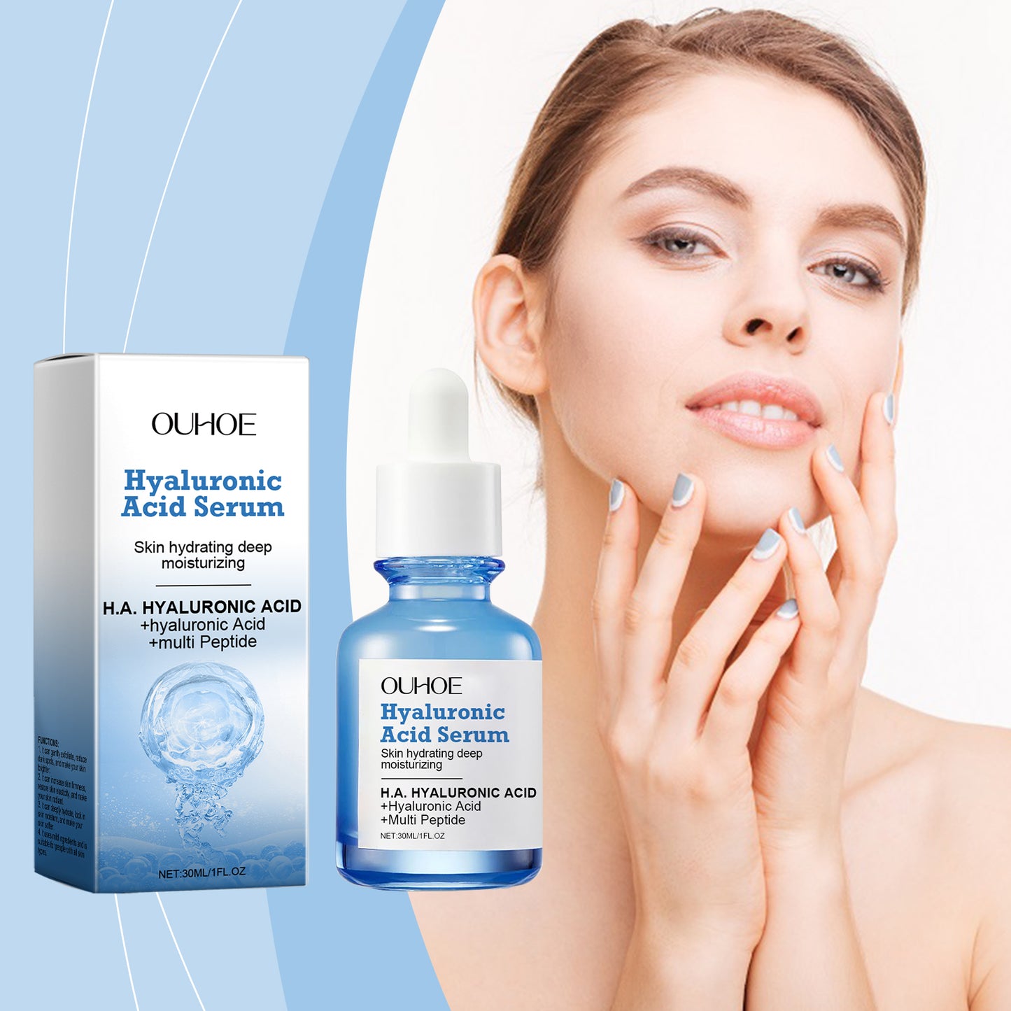 Facial Moisturizing Serum with Collagen & Vitamin B5 - 30ml