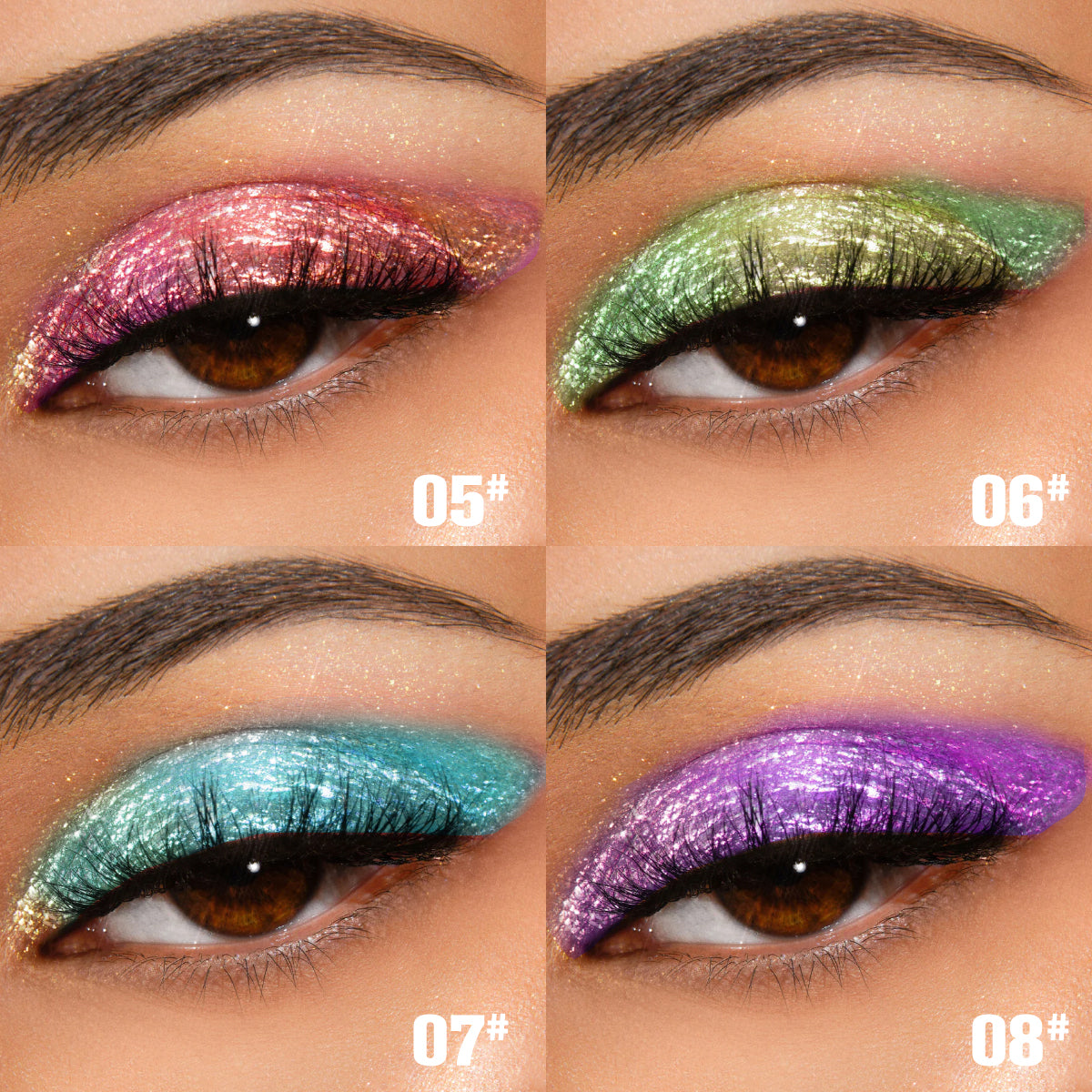 Chameleon Multichrome Eyeshadow Bundle - Waterproof Long-Lasting Makeup