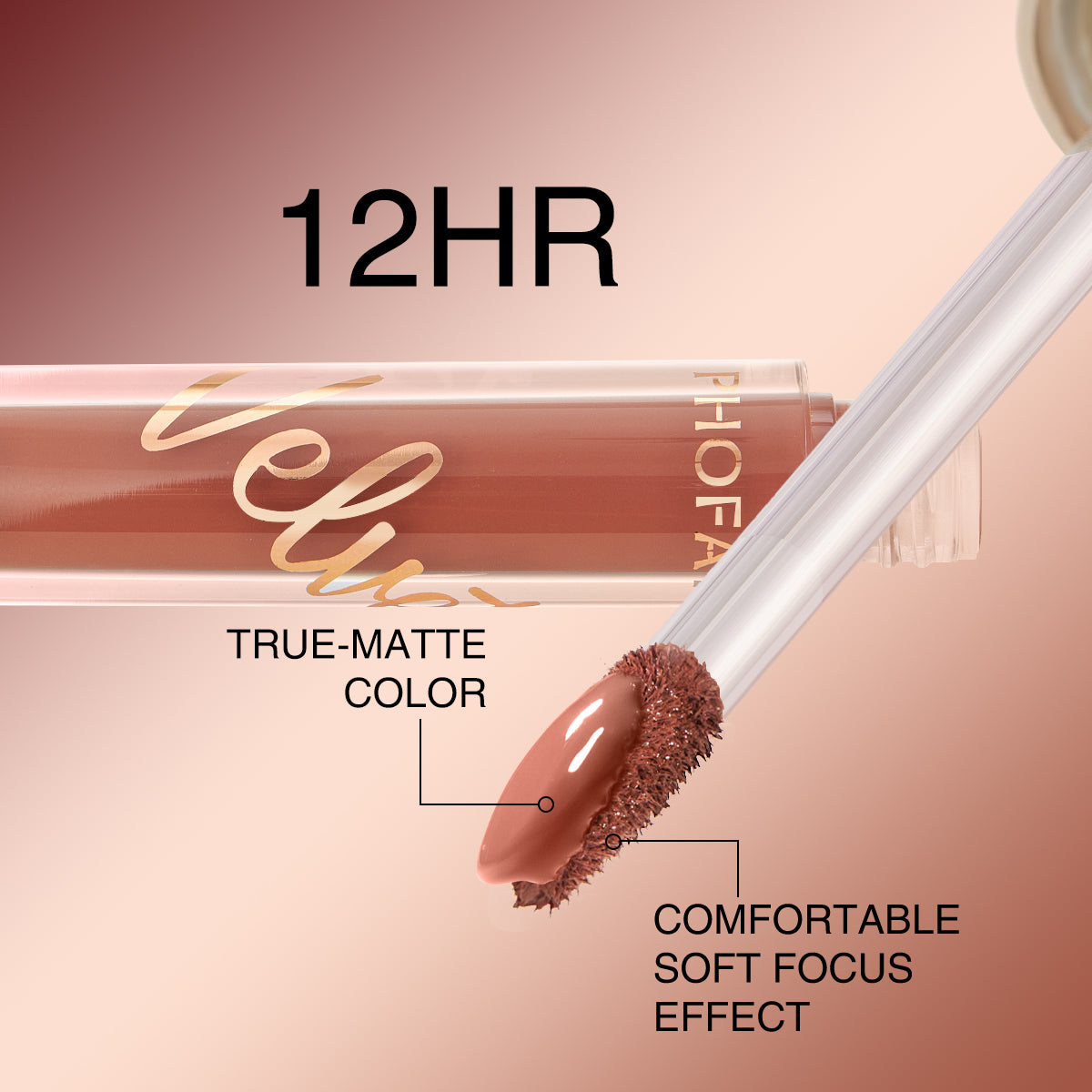 Velvet Matte Liquid Lipstick - Weightless Smooth Long-Lasting Lip Color