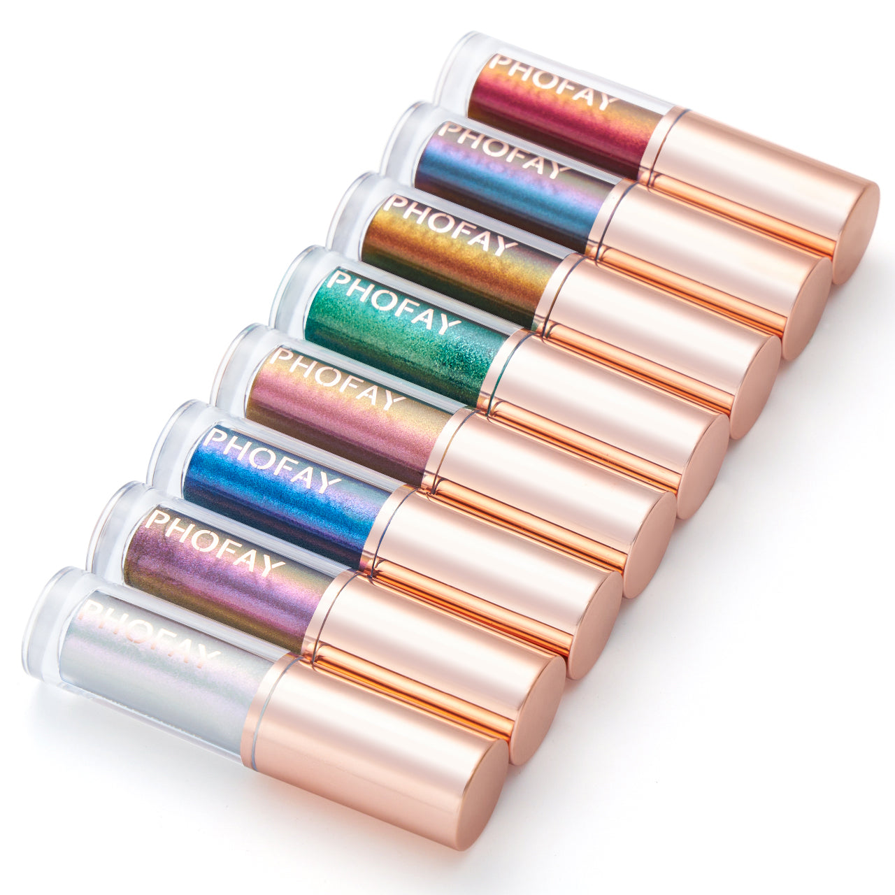 Liquid Glitter Eyeliner Set - 8 Piece Waterproof Long-Lasting Makeup Kit