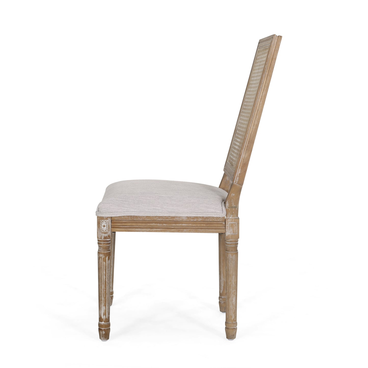 Light Grey Dining Chair Set of 2 - French Country Style